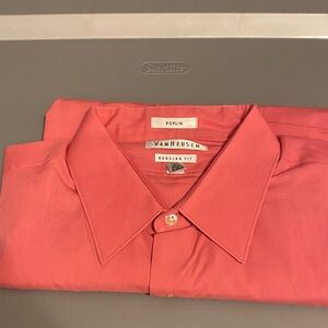 Van Heusen Men's Coral Dress Shirt